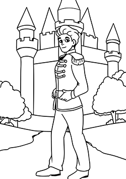 prince for little kids to coloring