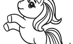 unicorn for little kids to coloring