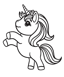 unicorn for little kids to coloring