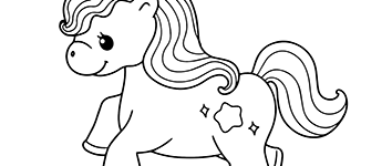 unicorn for little kids to coloring