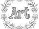 coloring words. Art