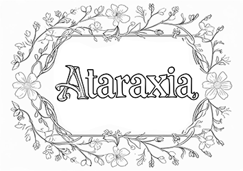 Palabras para colorear. Ataraxia