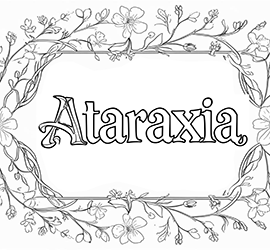 coloring words. Ataraxia