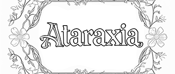 coloring words. Ataraxia