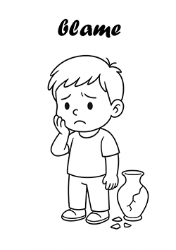 emotions coloring for kids