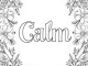 coloring words. Calm