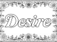 coloring words. Desire
