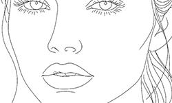 face coloring pages for adults