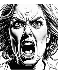 face coloring pages for adults