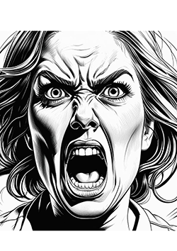 face coloring pages for adults
