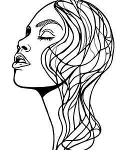 face for adults to coloring