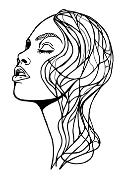 face for adults to coloring
