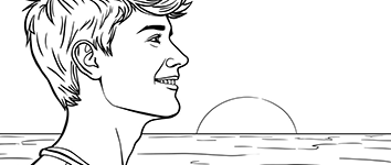 face coloring pages for adults