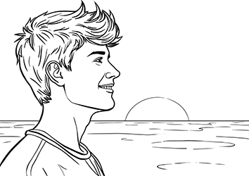 face coloring pages for adults