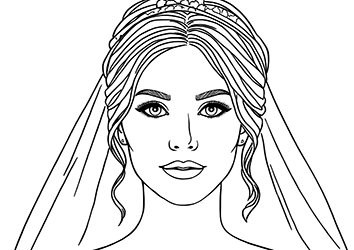 face coloring pages for adults