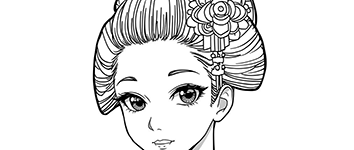 face coloring pages for adults