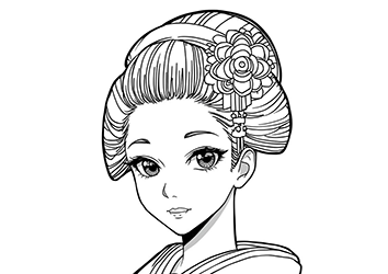 face coloring pages for adults