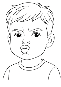 face coloring pages for adults