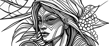 face coloring pages for adults