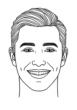 face coloring pages for adults
