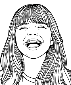 face coloring pages for adults