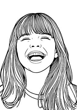 face coloring pages for adults