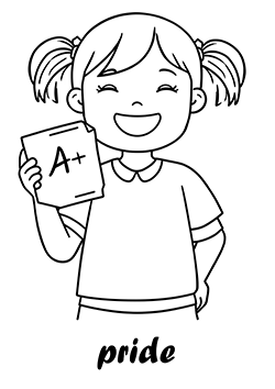 emotions coloring for kids