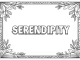 coloring words. Serendipity