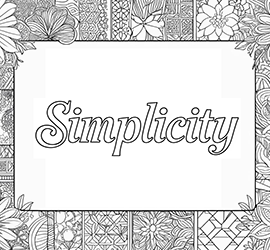 coloring words. Simplicity