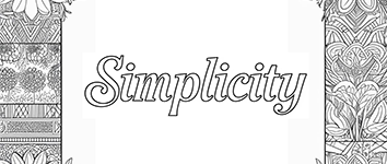 coloring words. Simplicity
