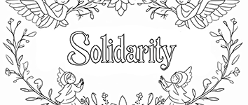 coloring words. Solidarity