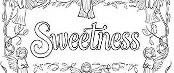 coloring words. Sweetness