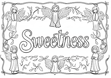 coloring words. Sweetness